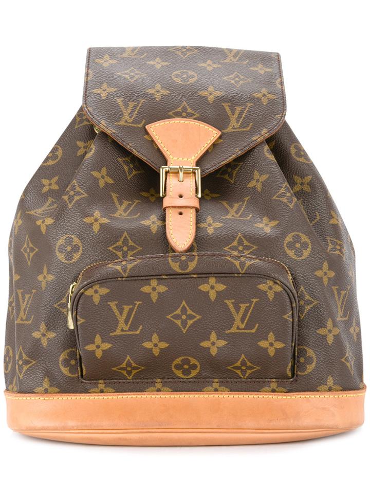 Louis Vuitton Vintage Montsouris Mm Backpack - Brown
