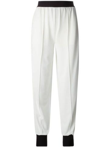 Vionnet Contrast Tapered Trousers - White
