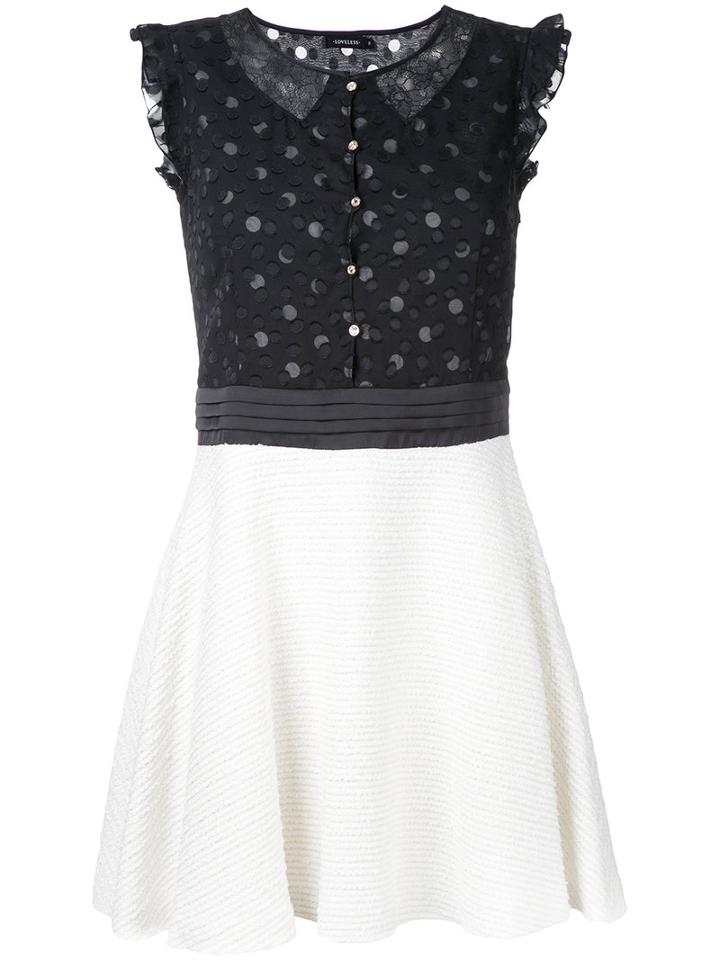 Loveless Lace Insert Dress, Women's, Size: 38, Black, Polyester