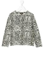 Roberto Cavalli Kids - Leopard Print Sweatshirt - Kids - Cotton/spandex/elastane/modal - 8 Yrs, White