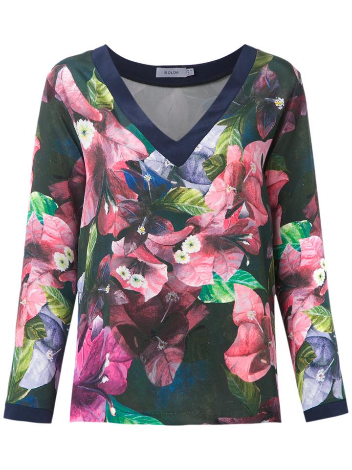 Isolda - Silk Blouse - Women - Silk - 40, Blue, Silk