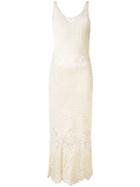 Harare - Crochet Maxi Dress - Women - Cotton - L, Nude/neutrals, Cotton