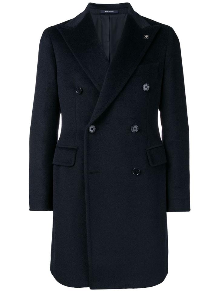 Tagliatore Double Buttoned Coat - Blue