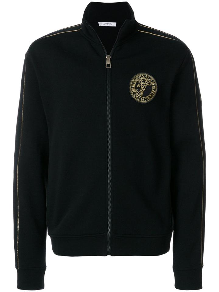 Versace Collection Zipped Cardigan - Black