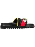 Toga Pulla Buckle Embellished Slides - Black