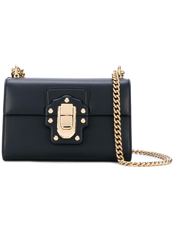 Dolce & Gabbana - 'lucia' Shoulder Bag - Women - Leather/metal - One Size, Blue, Leather/metal