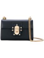 Dolce & Gabbana - 'lucia' Shoulder Bag - Women - Leather/metal - One Size, Blue, Leather/metal