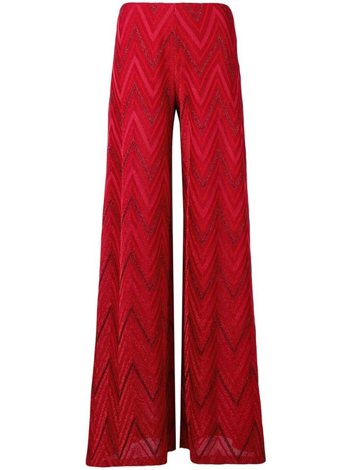 M Missoni Lamé Flared Trousers