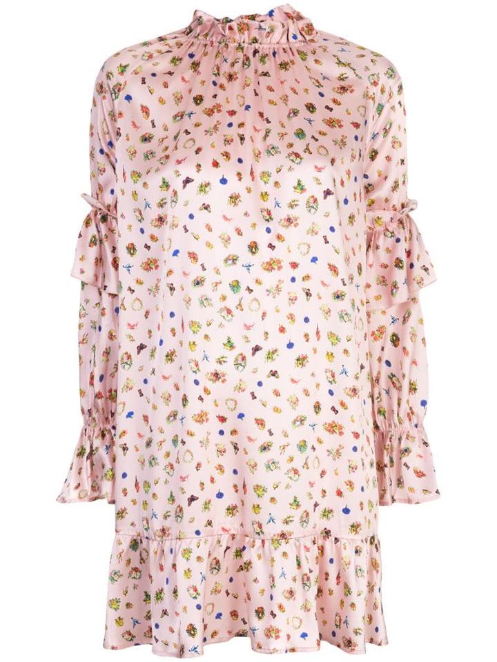 Cynthia Rowley Penny Ruffle Sleeve Dress - Pink