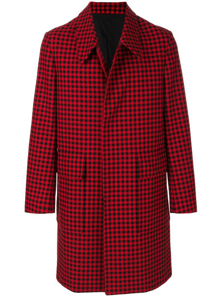 Ami Paris Car Coat - Red