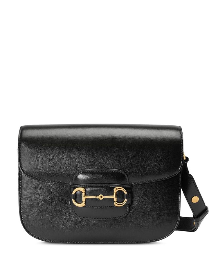 Gucci Horsebit Shoulder Bag - Black