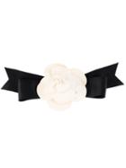 Chanel Vintage Camellia Hair Clip, Women's, Black