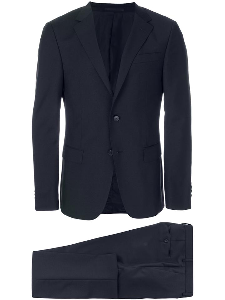 Z Zegna Cropped Trouser Suit - Blue