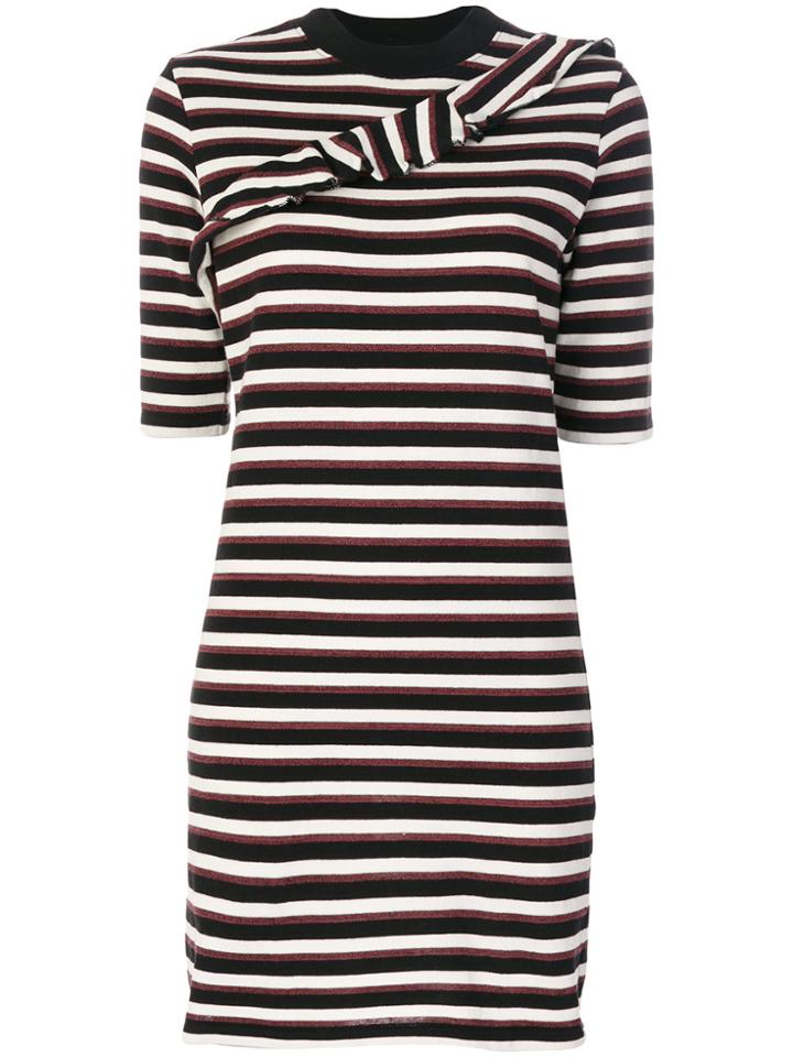 Maison Kitsuné Striped Fitted Dress - Multicolour