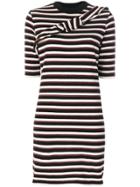 Maison Kitsuné Striped Fitted Dress - Multicolour