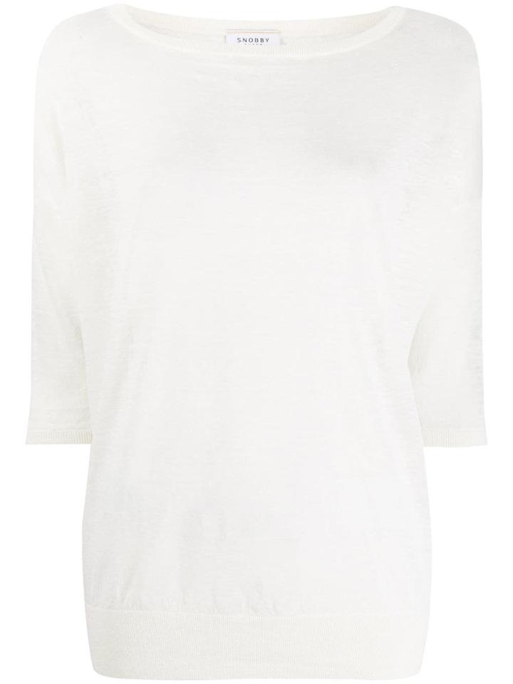 Snobby Sheep Fine Knit Sweater - White