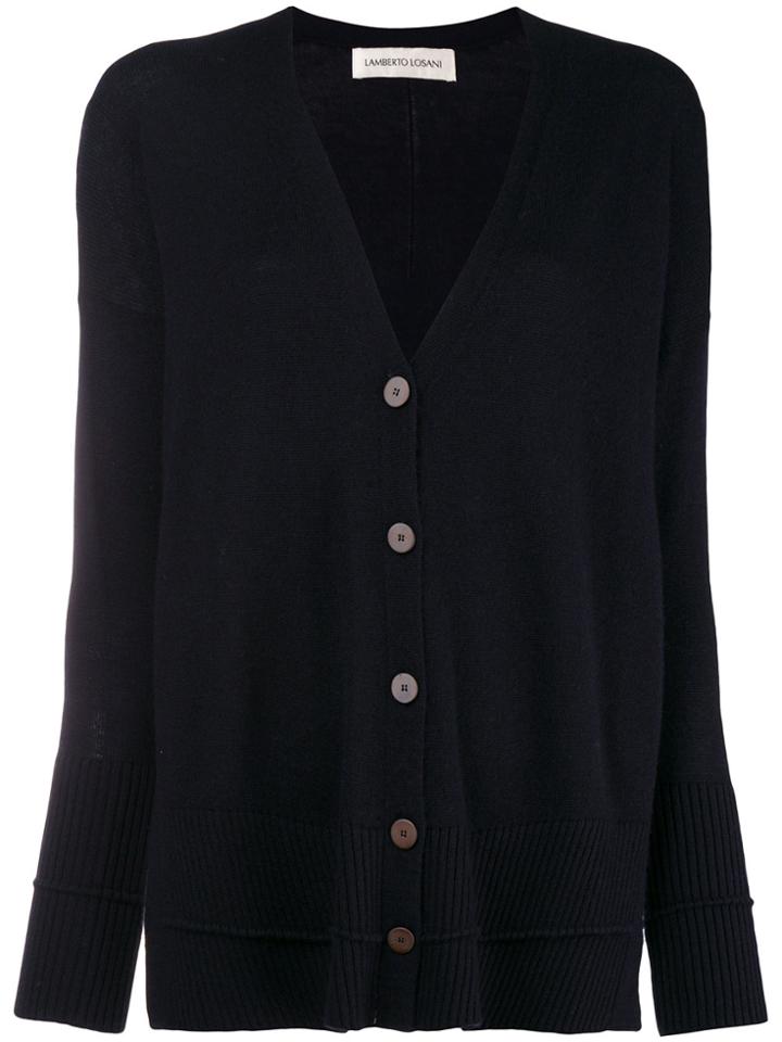 Lamberto Losani V-neck Cardigan - Blue