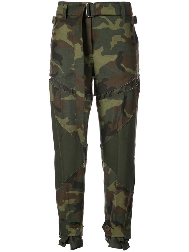Sacai Camouflage Trousers - Green