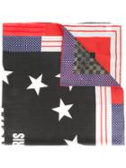Givenchy - Star Printed Scarf - Men - Silk/cashmere/virgin Wool - One Size, Black, Silk/cashmere/virgin Wool