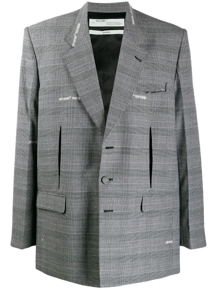 Off-white Constructed Blazer - Grey