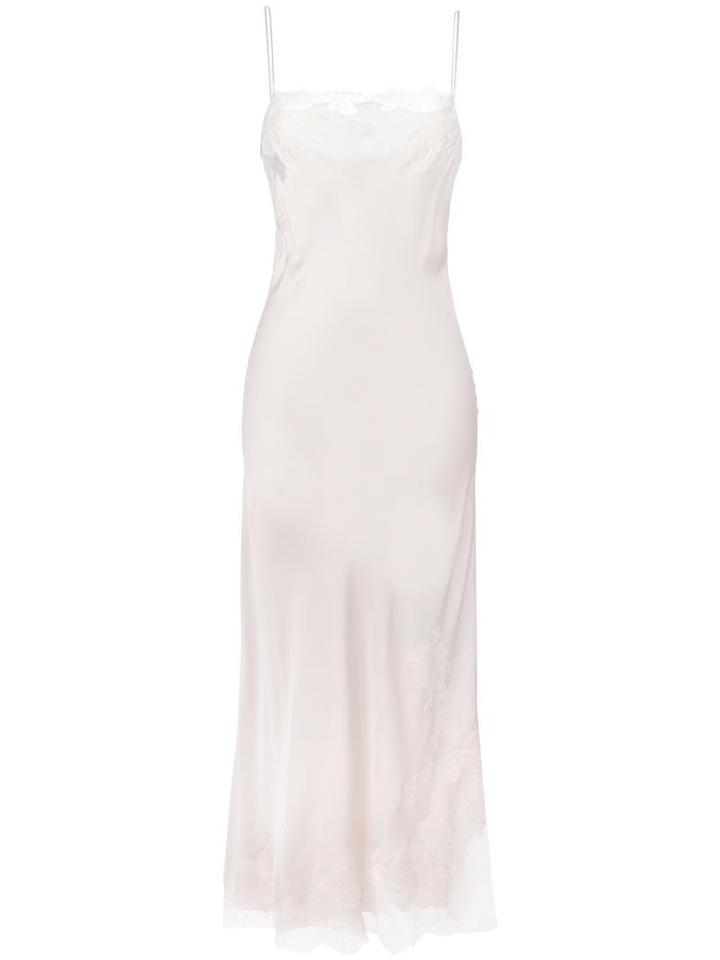 Carine Gilson - Lace Camisole Night Dress - Women - Silk/polyamide/rayon - M, Nude/neutrals, Silk/polyamide/rayon