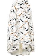 Acler Wilsdon Floral Asymmetric Skirt - White