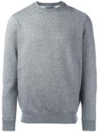 Armani Jeans Melange Crew Neck Sweatshirt - Grey