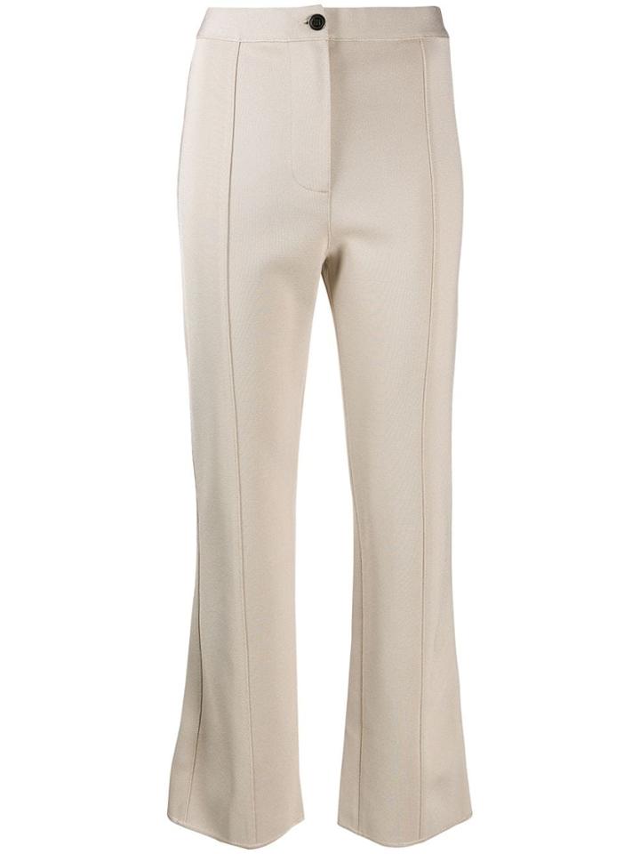 Givenchy Kick Flare Trousers - Neutrals