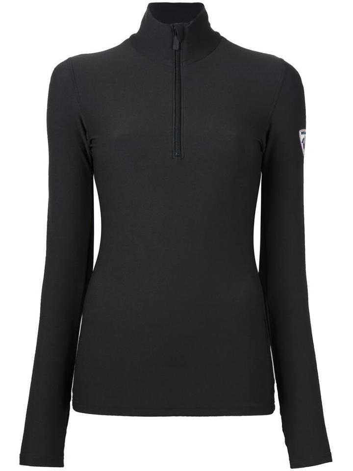 Rossignol 'w Spacial 1/2 Zip' Knitted Top, Women's, Size: Large, Black, Nylon/polyester/spandex/elastane