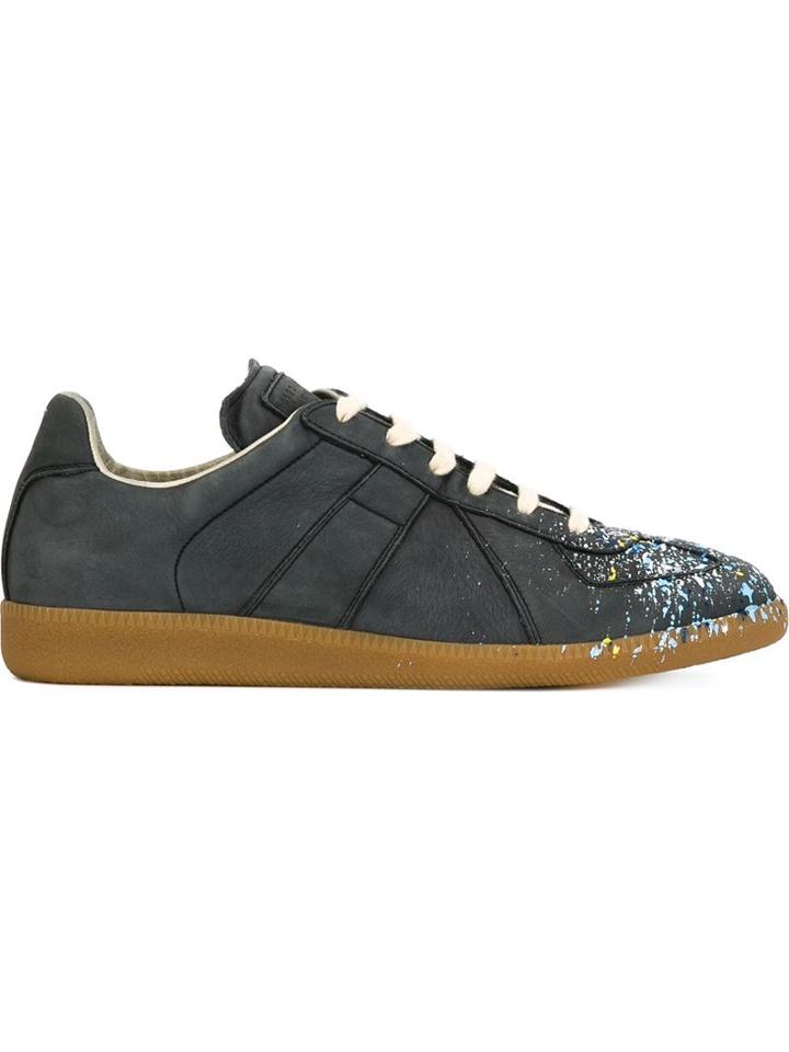 Maison Margiela Replica Sneakers, Men's, Size: 41, Blue, Leather/rubber