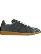 Maison Margiela Replica Sneakers, Men's, Size: 41, Blue, Leather/rubber