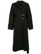 Gloria Coelho Belted Oversized Coat - Black
