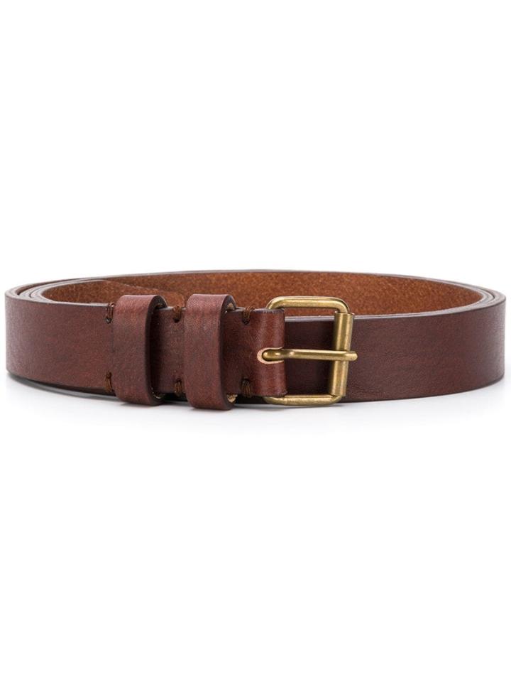 Ami Paris Thin Belt - Brown