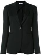 Tonello One Button Blazer, Women's, Size: 40, Black, Silk/cotton/polyester/cupro