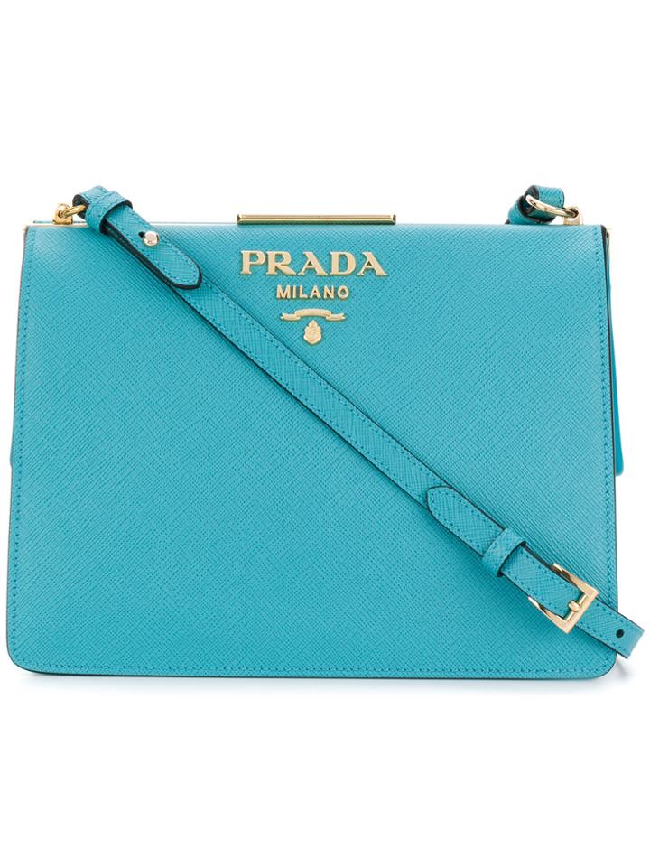 Prada Light Frame Shoulder Bag - Blue