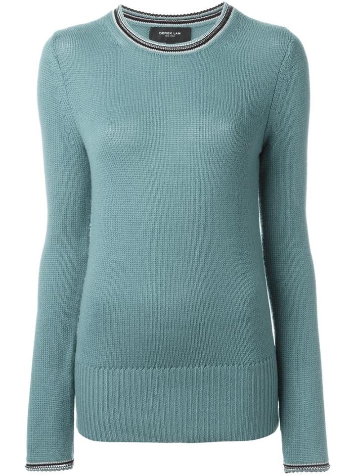 Derek Lam Striped Trim Sweater