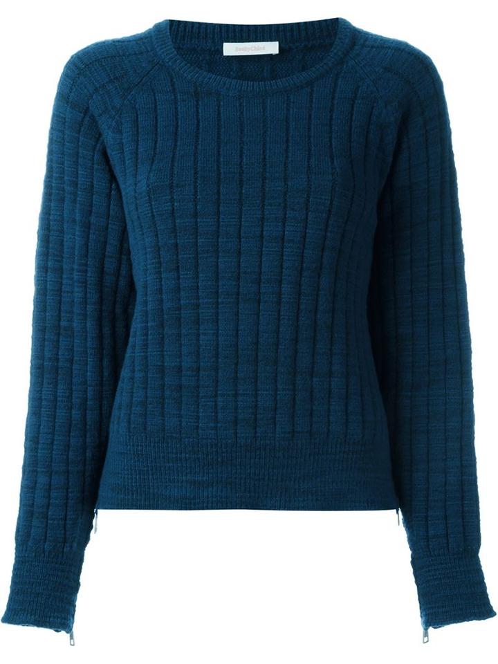 See By Chloé Marled Ribbed Jumper