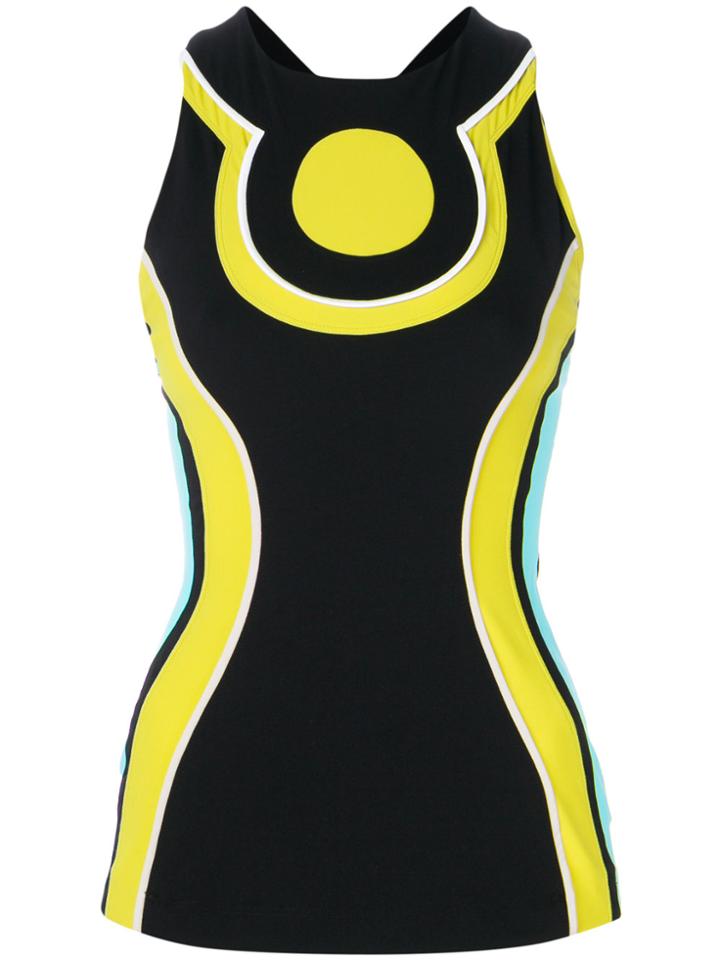 No Ka' Oi Color Block Compression Top - Black