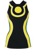 No Ka' Oi Color Block Compression Top - Black