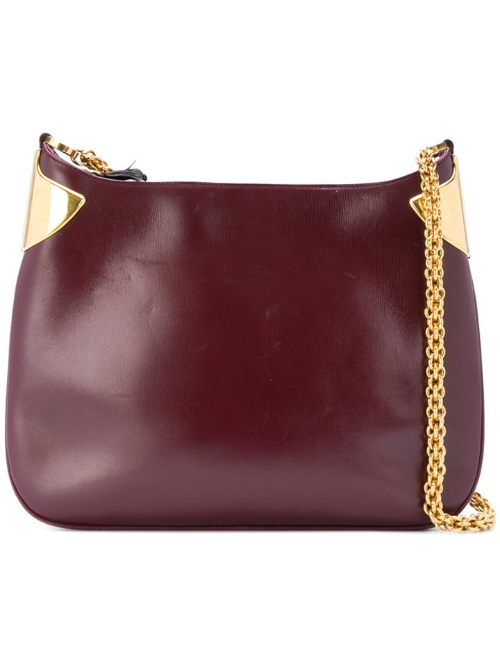 Gucci Vintage Chain Strap Shoulder Bag - Red