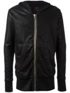 Rta Metallic Zipped Hoodie - Black