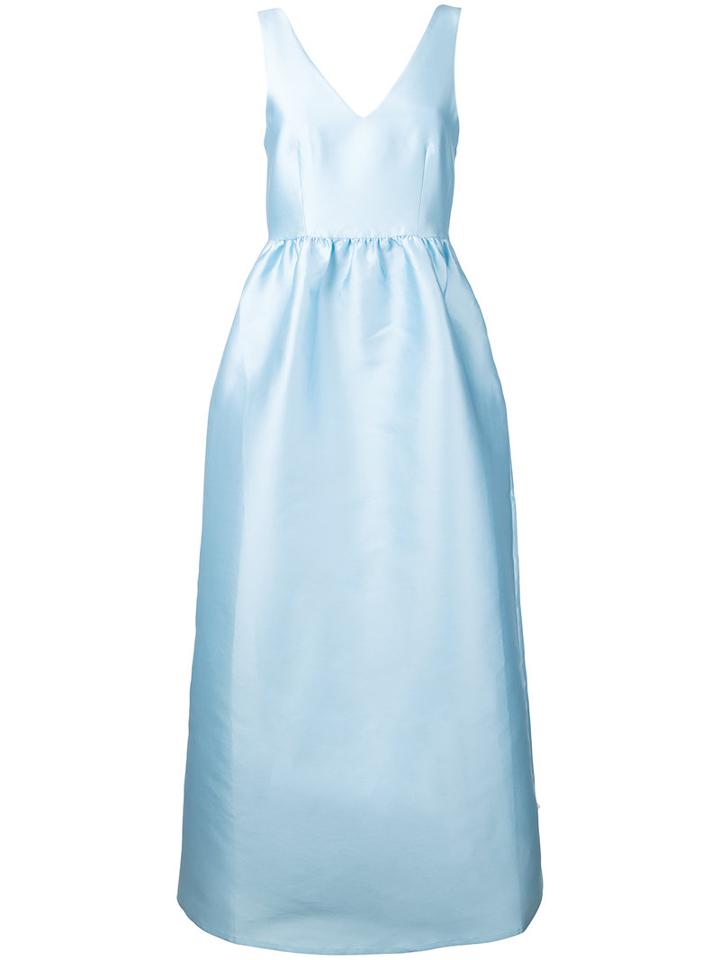 P.a.r.o.s.h. - Picabia Dress - Women - Silk/polyester - M, Blue, Silk/polyester