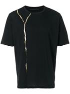 Haider Ackermann Gold Panel T-shirt - Black