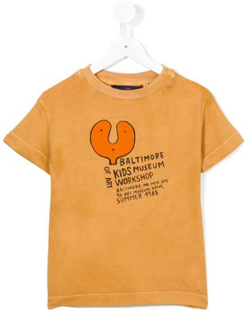 The Animal Observatory Baltimore Museum T-shirt, Boy's, Size: 8 Yrs, Yellow/orange
