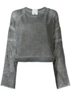 Lost & Found Rooms Crew Neck Sweatshirt, Women's, Size: Medium, Grey, Cotton