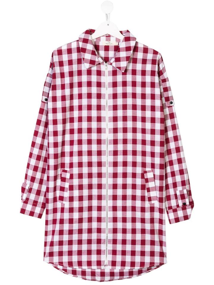 Andorine Teen Checked Shirt - Red