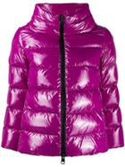 Herno Cropped Puffer Jacket - Purple