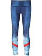 W.i.t.h. Reversible Leggings, Women's, Size: Xs, Blue, Polyester/spandex/elastane