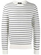 A.p.c. Gaspard Striped Sweater - White