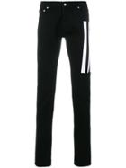 Kenzo Striped Slim Fit Jeans - Black